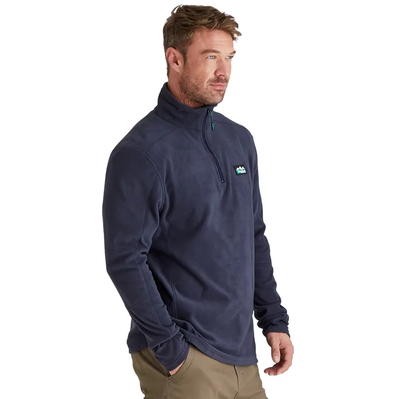 Ridgeline Narvik Mens Half Zip Fleece - Navy-3