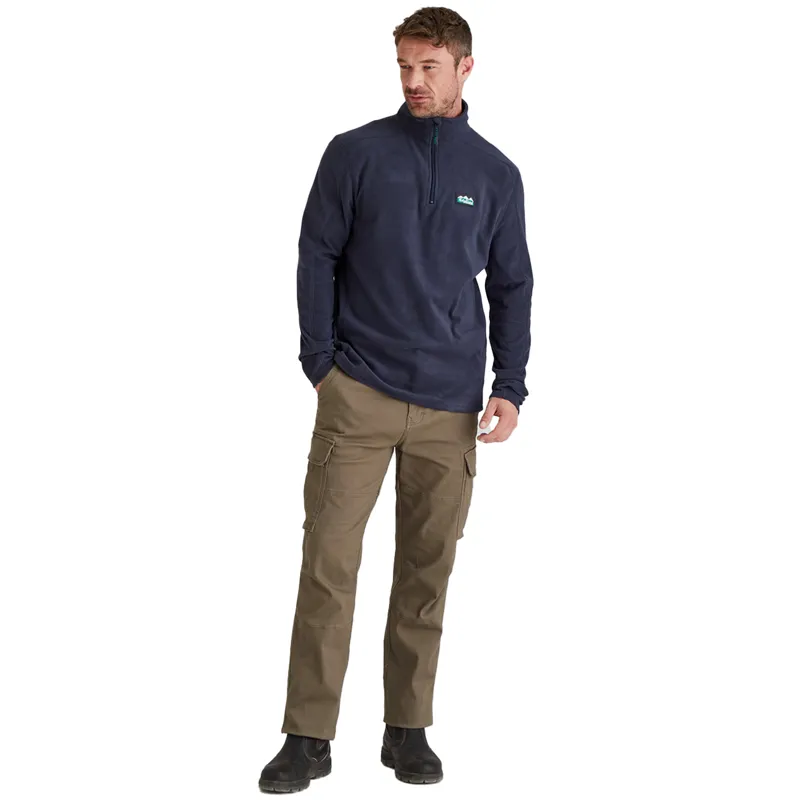 Ridgeline Narvik Mens Half Zip Fleece - Navy-1