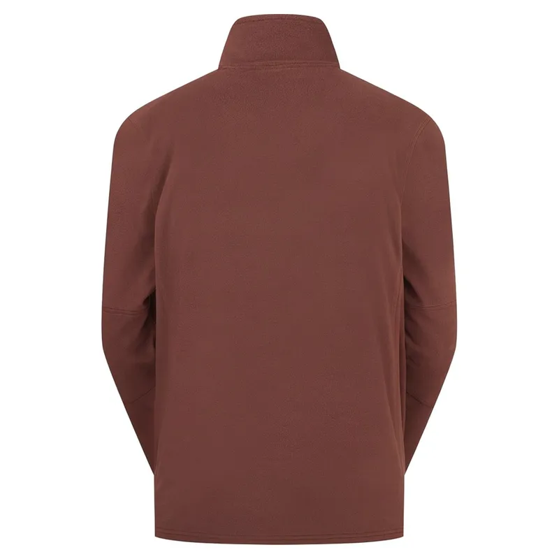 Ridgeline Narvik Mens Half Zip Fleece - Oxblood-4