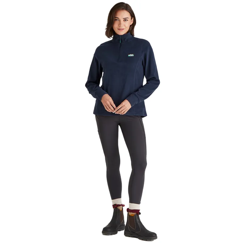 Ridgeline Narvik Womens Half Zip Fleece - Navy-2