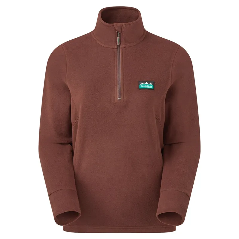 Ridgeline Narvik Womens Half Zip Fleece - Oxblood-5