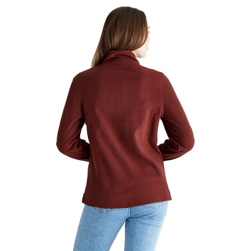 Ridgeline Narvik Womens Half Zip Fleece - Oxblood-3
