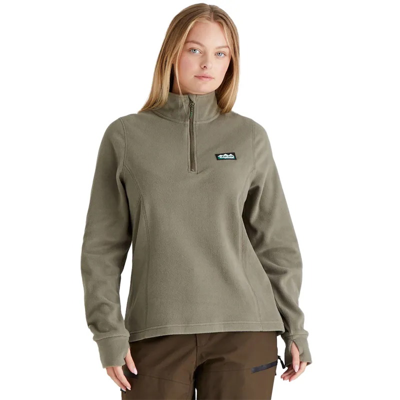 Ridgeline Narvik Womens Half Zip Fleece - Smokey Olive