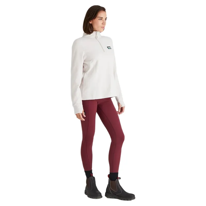 Ridgeline Narvik Womens Half Zip Fleece - Stone-5
