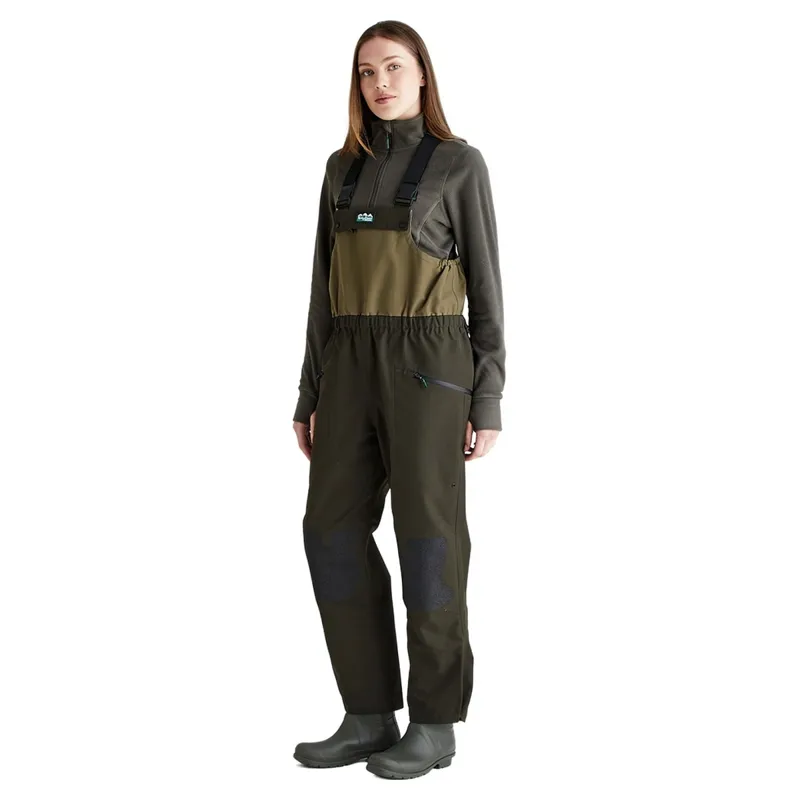 Ridgeline Agri Pro Womens Work Bib and Braces - Deep Forest-4