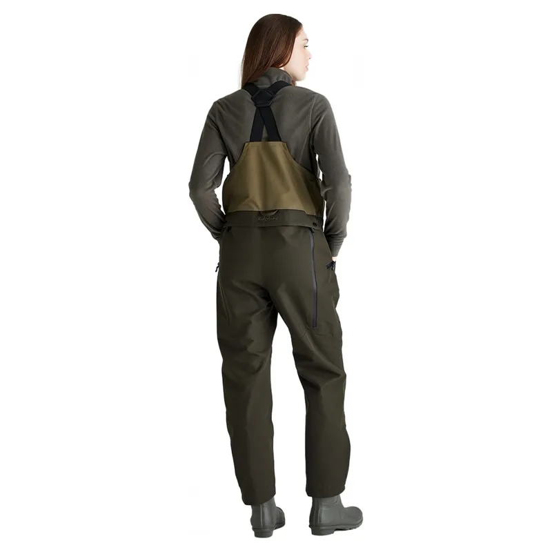 Ridgeline Agri Pro Womens Work Bib and Braces - Deep Forest-3