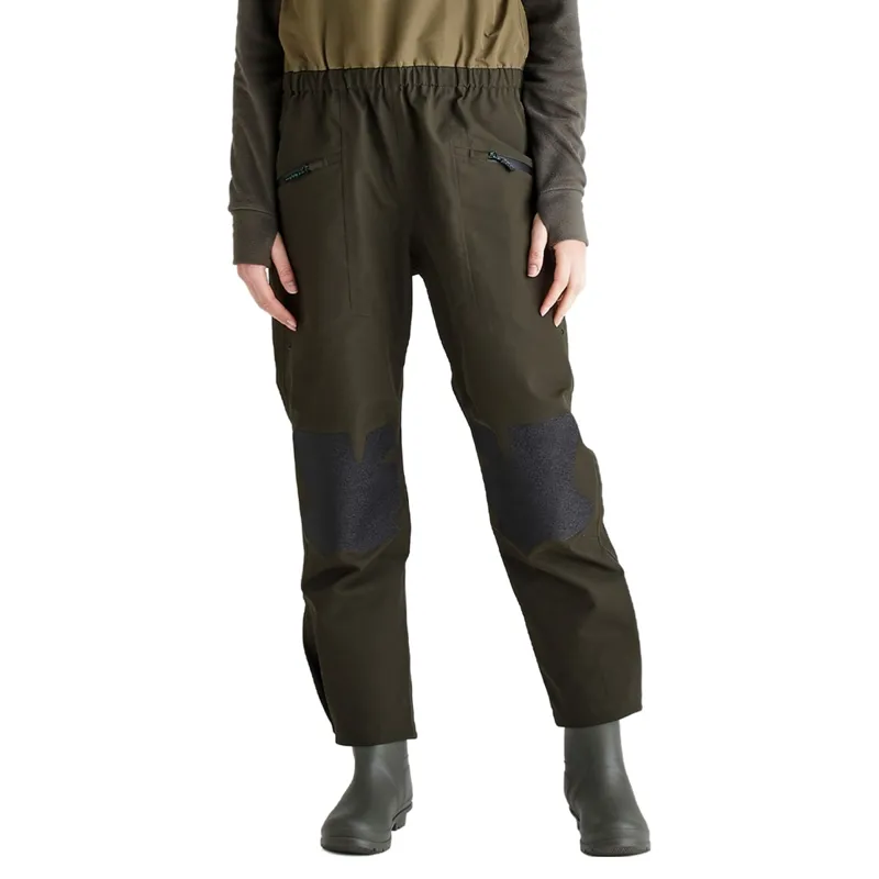 Ridgeline Agri Pro Womens Work Bib and Braces - Deep Forest-9