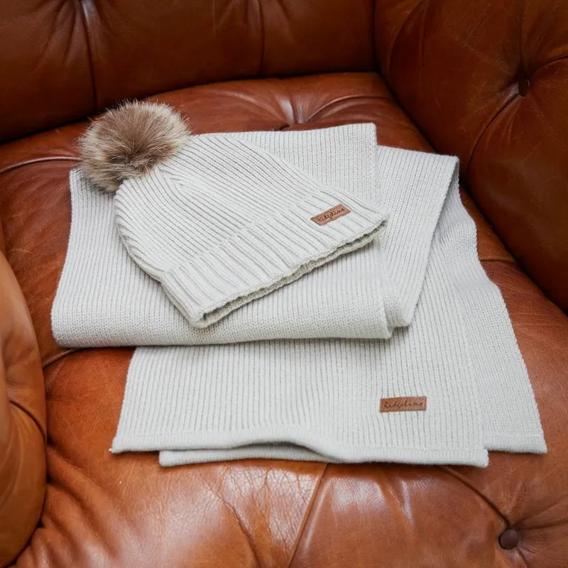Ridgeline Baltic Womens Bobble Hat and Scarf - Sand