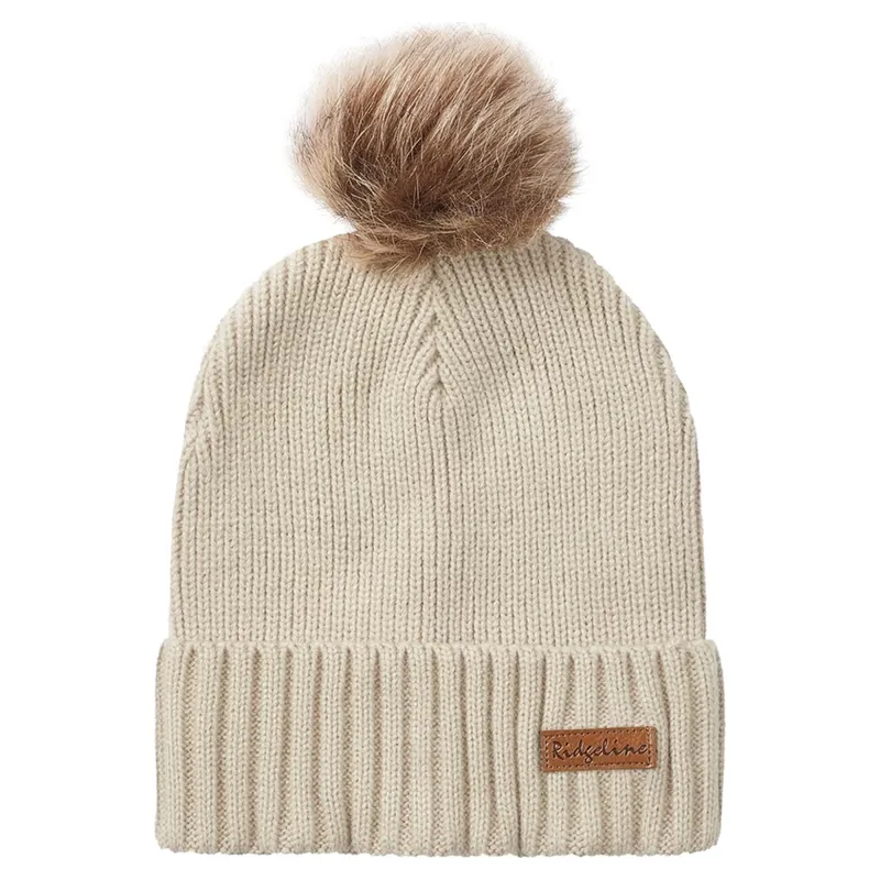 Ridgeline Baltic Womens Bobble Hat and Scarf - Sand-2