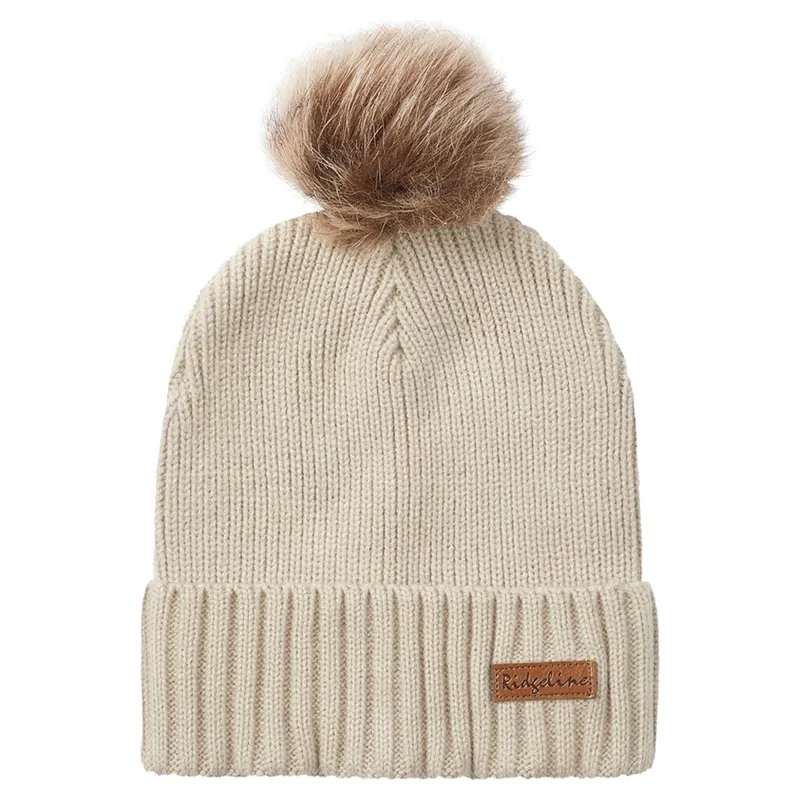 Ridgeline Baltic Womens Bobble and Scarf - Sand-2
