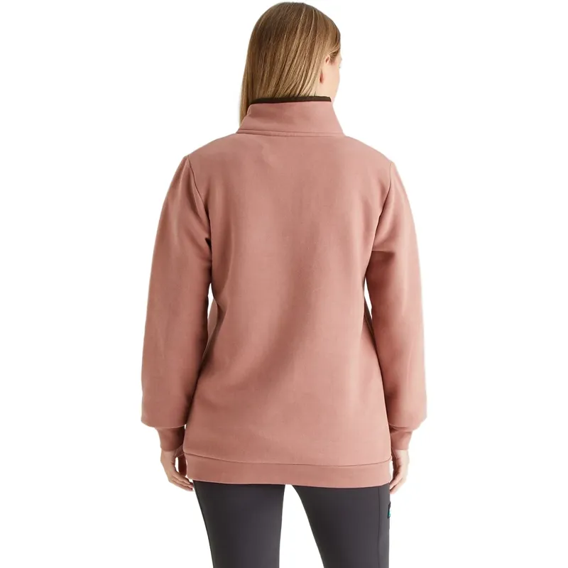 Ridgeline Brancaster Womens 1/4 Zip Top - Dusky Pink-4
