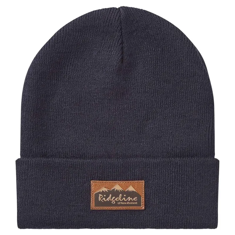 Ridgeline Heritage Unisex Fine Knit Beanie - Navy