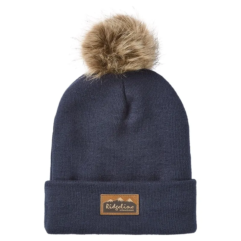 Ridgeline Heritage Fine Knit Bobble Hat - Tarn