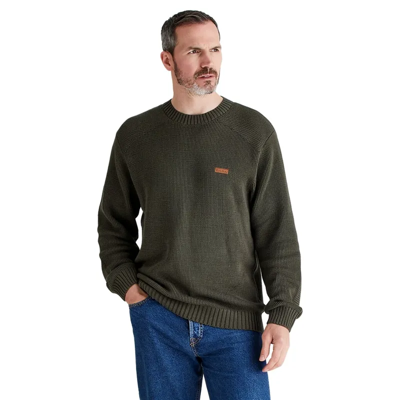 Ridgeline Journeyman Mens Knit Jumper - Moss