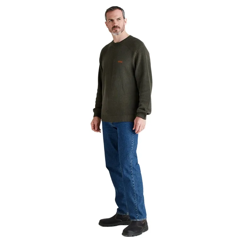 Ridgeline Journeyman Mens Knit Jumper - Moss-7