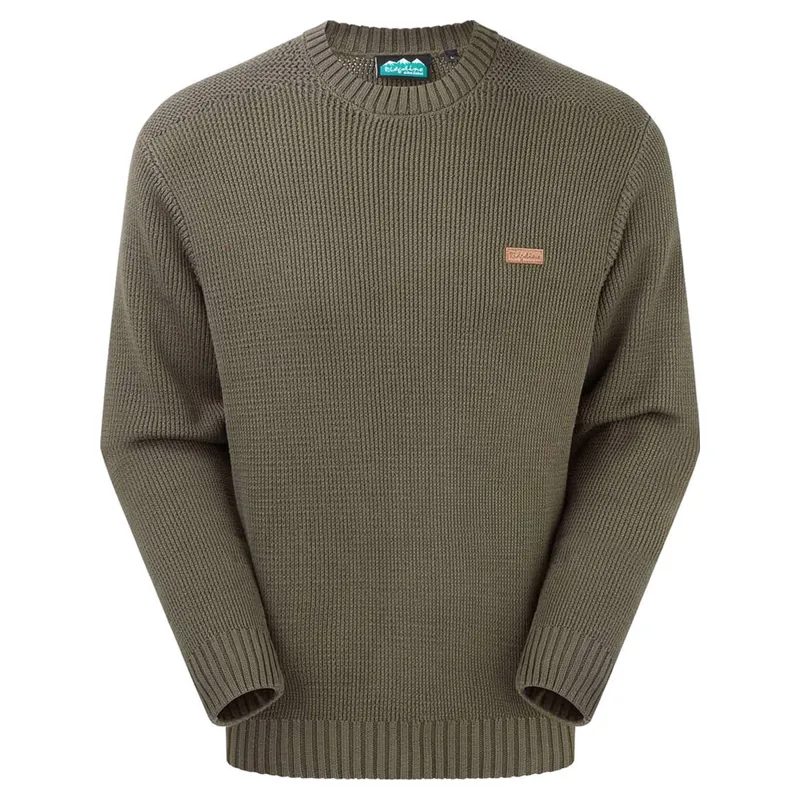 Ridgeline Journeyman Mens Knit Jumper - Moss-3