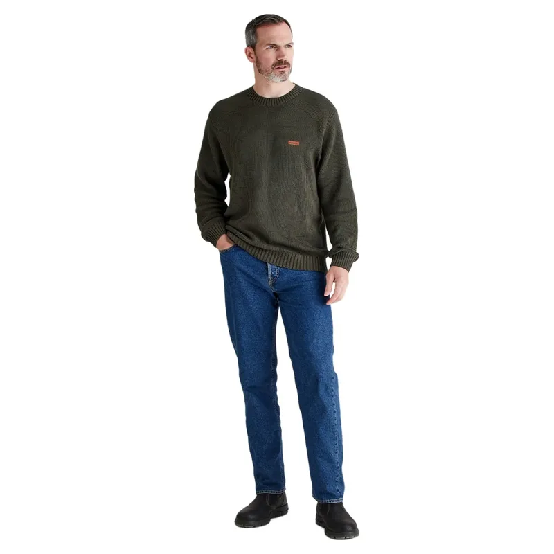 Ridgeline Journeyman Mens Knit Jumper - Moss-6