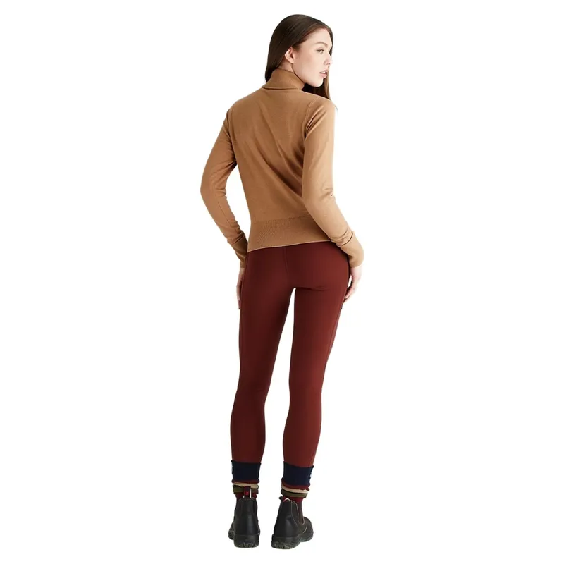 Ridgeline Melford Womens Roll Neck Knit Jumper - Sienna-5