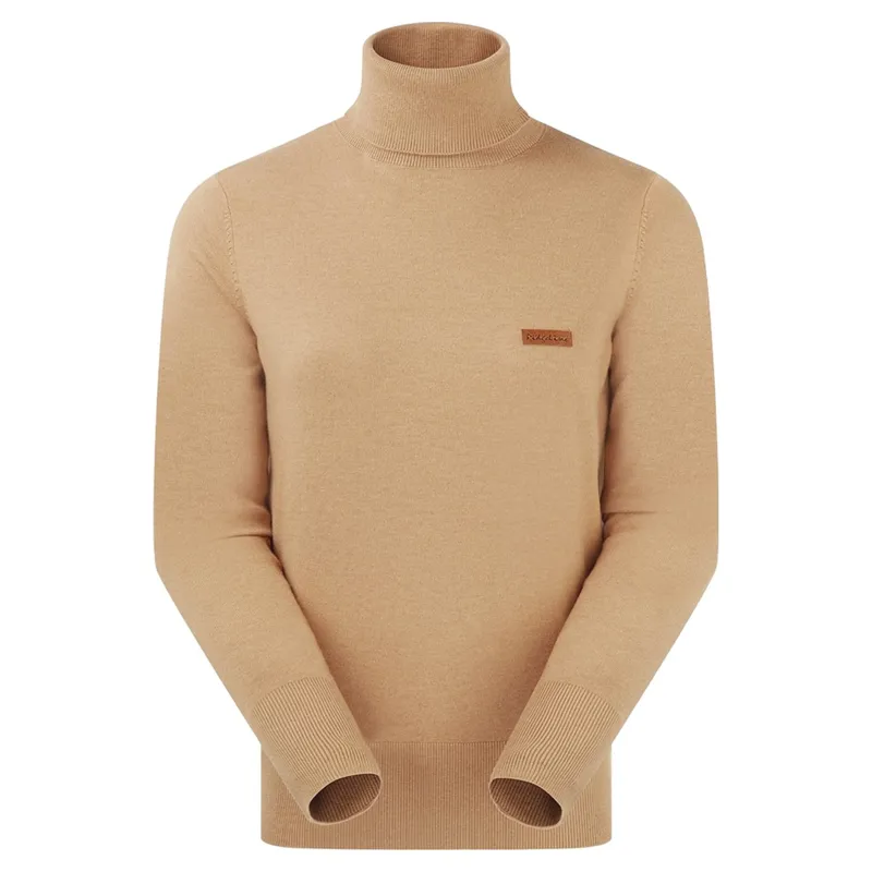 Ridgeline Melford Womens Roll Neck Knit Jumper - Sienna-3