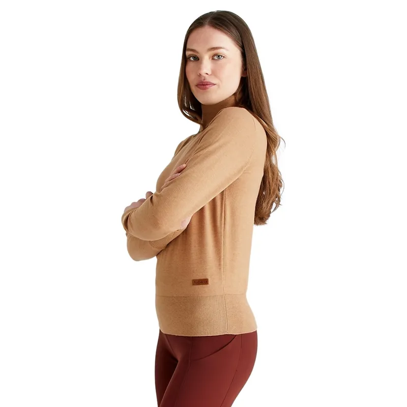 Ridgeline Melford Womens Roll Neck Knit Jumper - Sienna-2