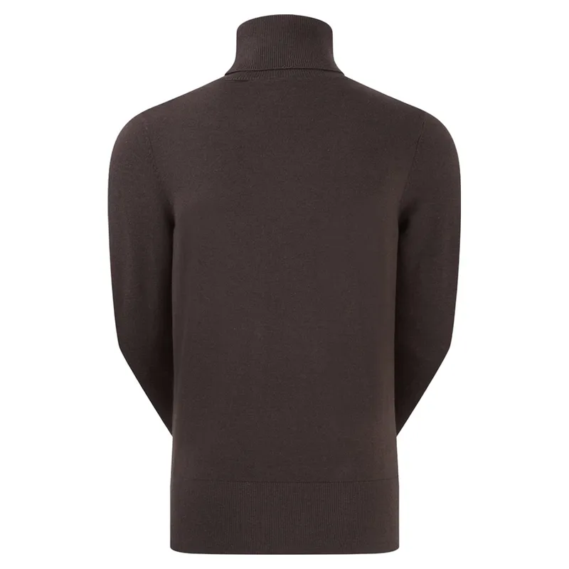 Ridgeline Melford Womens Roll Neck Knit Jumper - Deep Bark-4