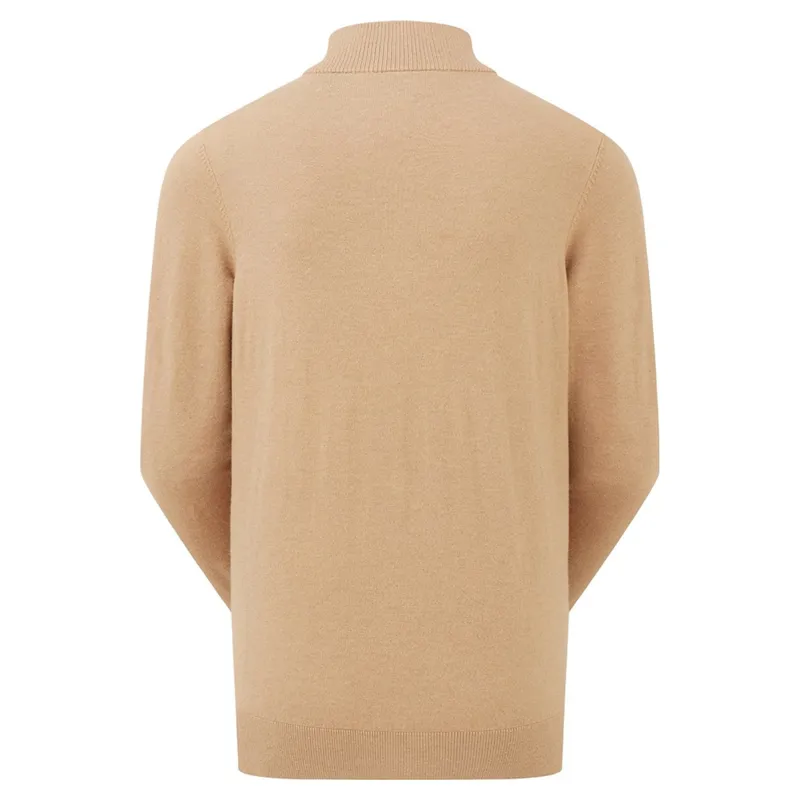 Ridgeline Melford Womens Quarter Zip Knit Jumper - Sienna-3