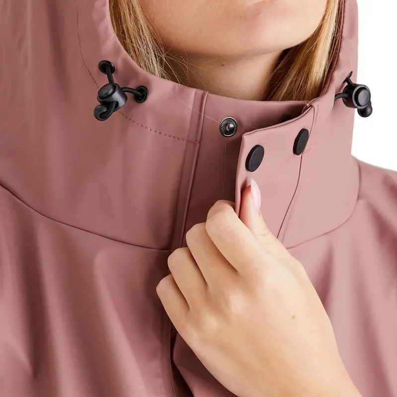 Ridgeline Signature Unisex Poncho - Dusky Pink-4