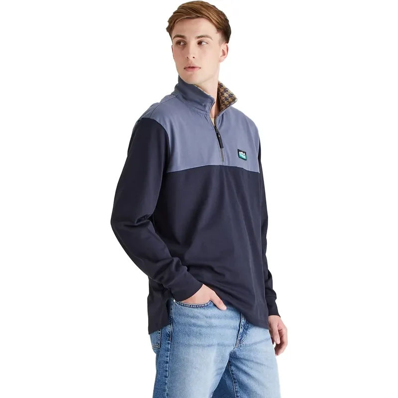 Ridgeline Salthouse Mens 1/4 Zip Top  - Navy