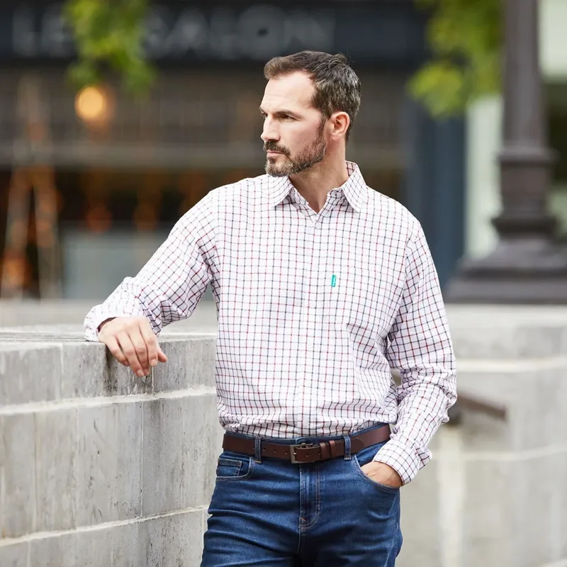 Ridgeline Sedgebrook Men's Shirt - Shale/Deep Russet-4