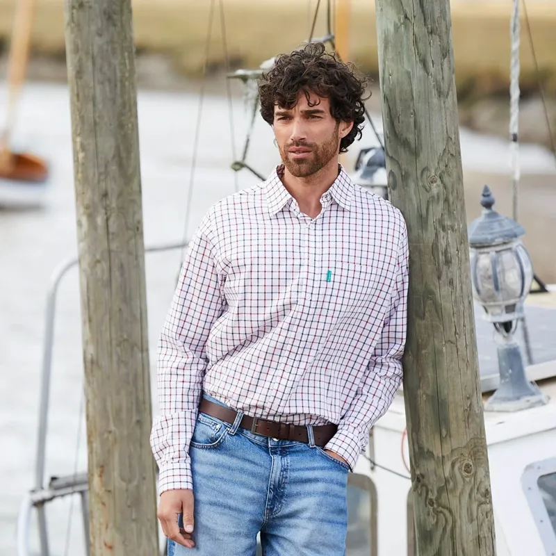 Ridgeline Sedgebrook Men's Shirt - Shale/Deep Russet-5