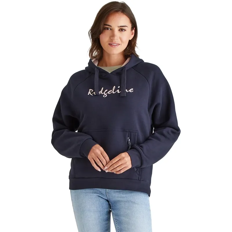 Ridgeline Signature Womens Hoodie - Navy