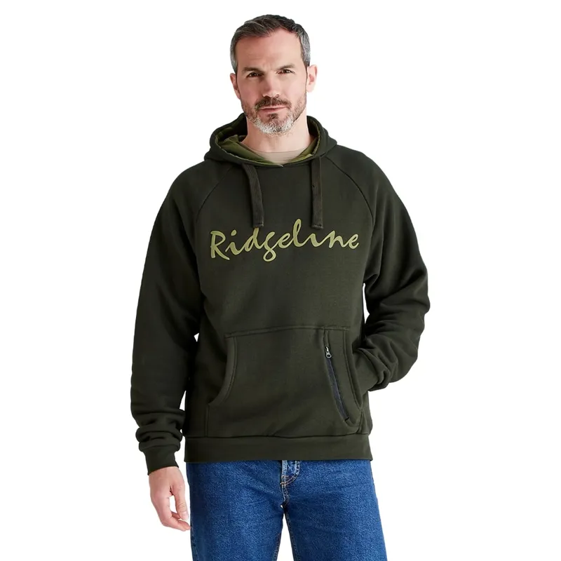 Ridgeline Performance Signature Mens Hoodie - Deep Forest
