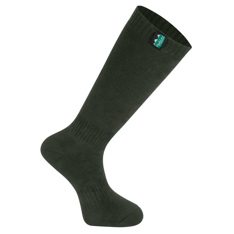 Ridgeline Cotton Work Full Length Socks 3 Pack - Olive Multi-1