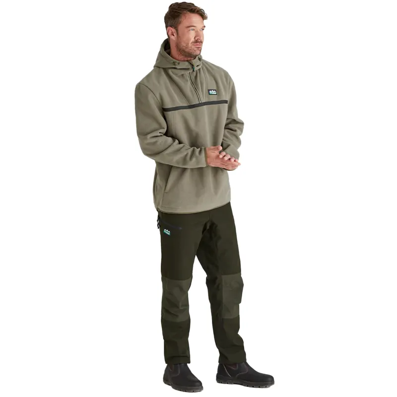 Ridgeline Kodiak Mens Fleece Smock - Smokey Olive-1