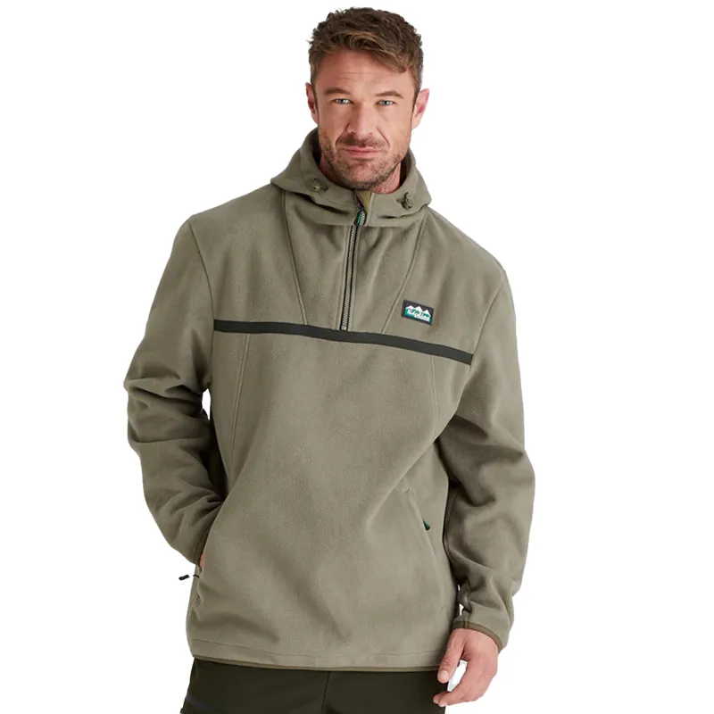 Ridgeline Kodiak Mens Fleece Smock - Smokey Olive