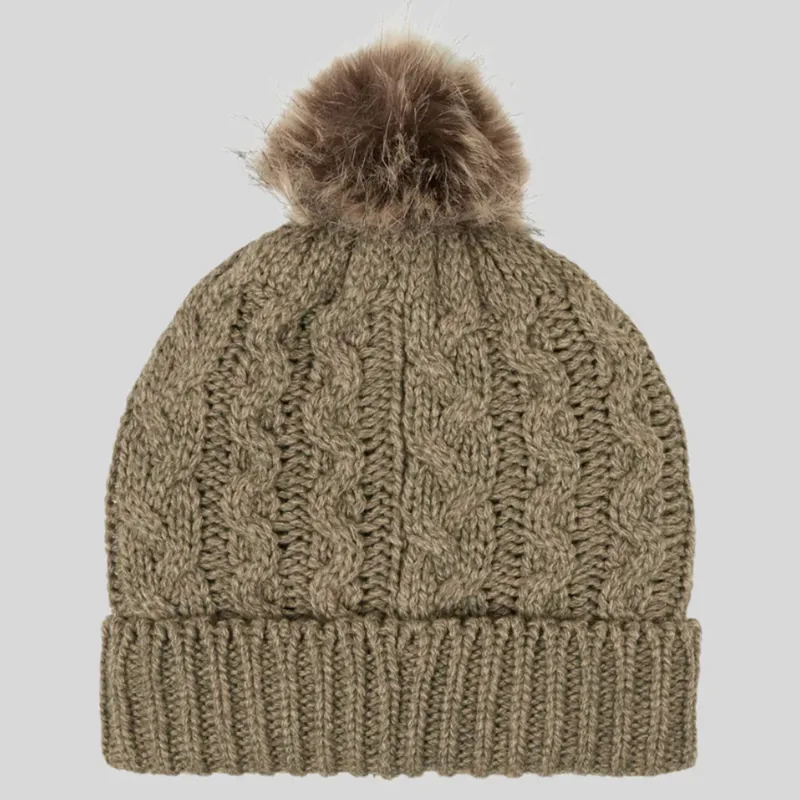 Ridgeline Nordic Fleck Unisex Bobble Hat - Teak-2