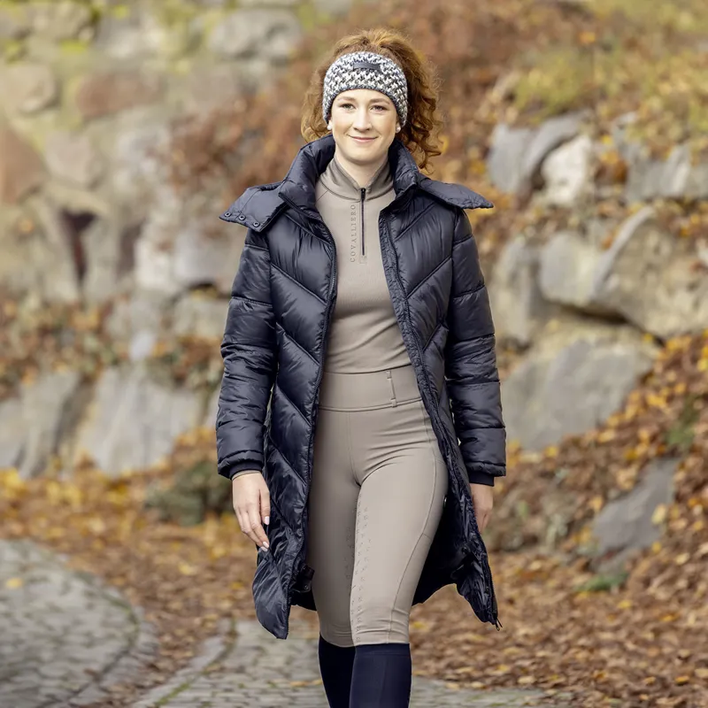 Covalliero Full Grip Ladies Riding Tights - Taupe-7