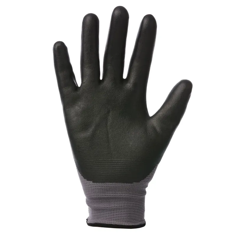 Riding World Groom Yard Gloves - Grey/Black-1