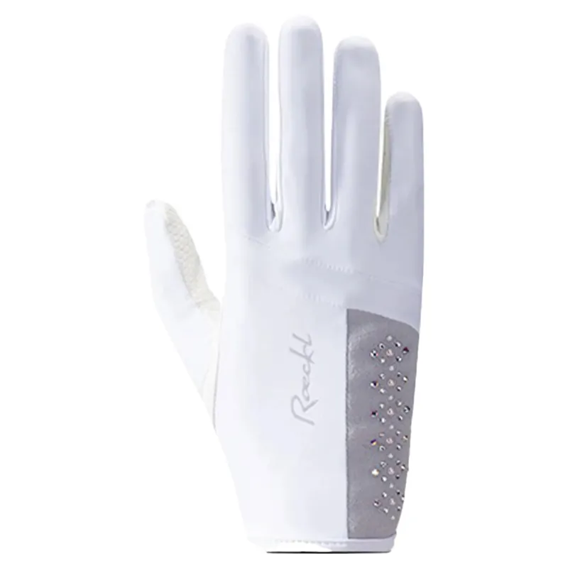 Roeckl Lillinoe Adult Riding Gloves - White