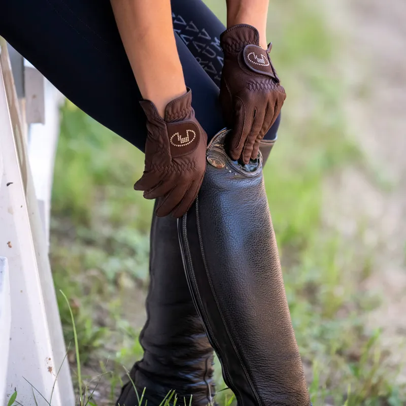 Roeckl Lisboa Adults Riding Gloves - Mocha-2