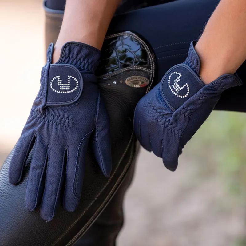 Roeckl Lisboa Adults Riding Gloves - Navy-1