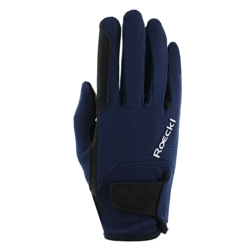 Roeckl Meura Winter Riding Gloves Dress Blue