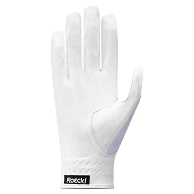 Roeckl Roek-Grip Lite Junior Riding Gloves - White-1