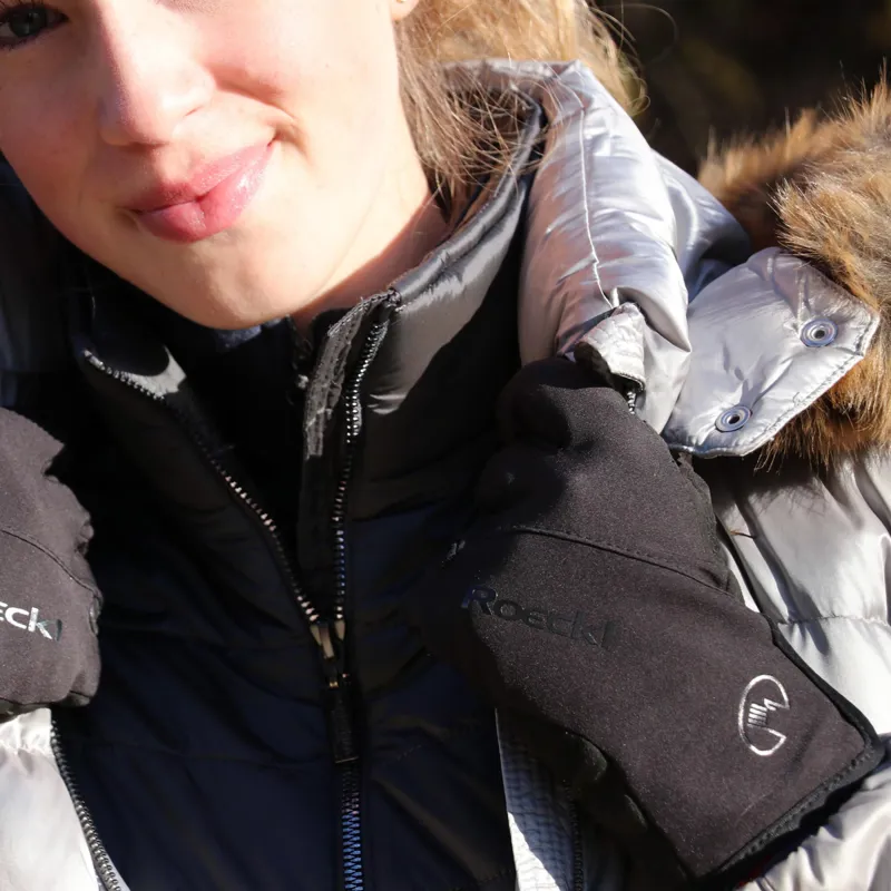 Roeckl Jessie Womens Softshell Gloves - Black-2