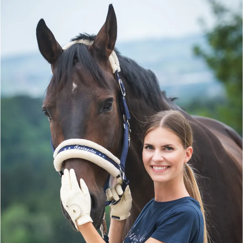 Roeckl Chester Roeck-Grip Adults Riding Gloves - White-1