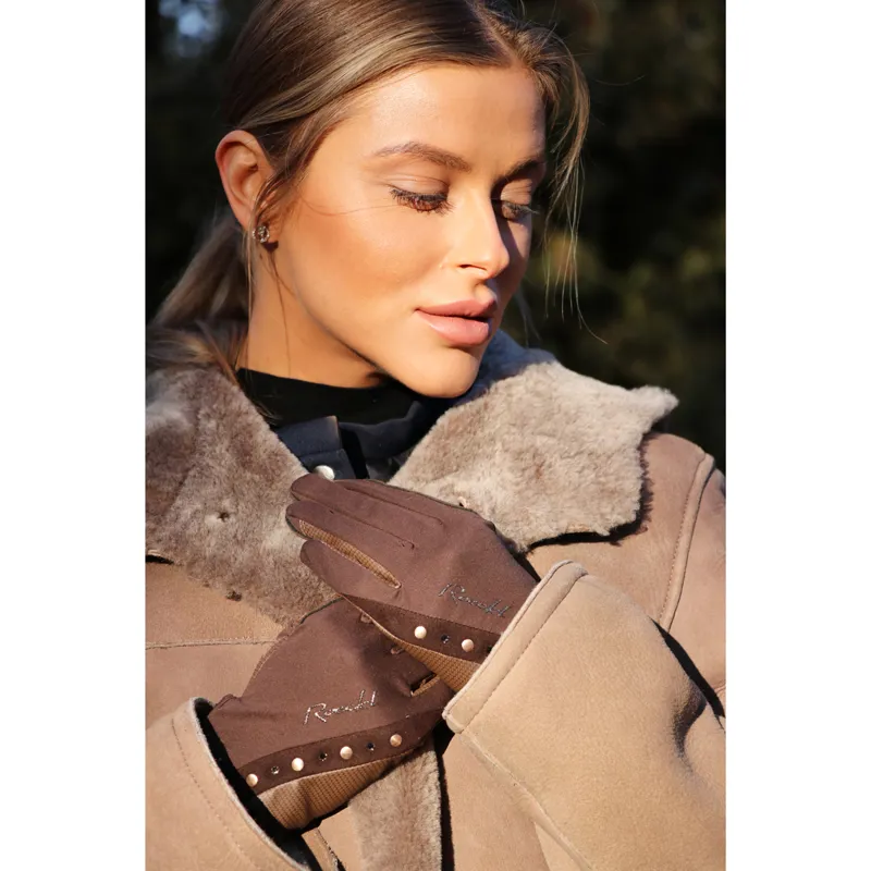 Roeckl Jardy Winter Adults Riding Gloves - Mocha-2