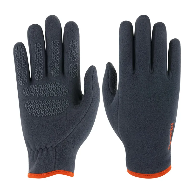 Roeckl Kylemore Junior Winter Riding Gloves - Grey/Orange