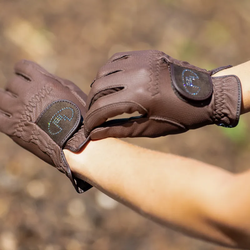 Roeckl Lisboa Adults Riding Gloves - Mocha-3