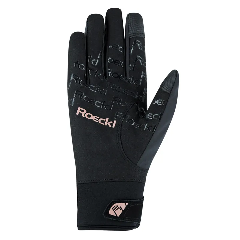 Roeckl Waregem Waterproof Riding Gloves - Black/Copper-1