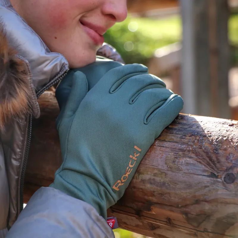 Roeckl Wesley Winter Riding Gloves - Laurel Leaf-2